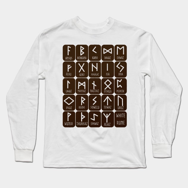 Runes Long Sleeve T-Shirt by lllKhaoslll